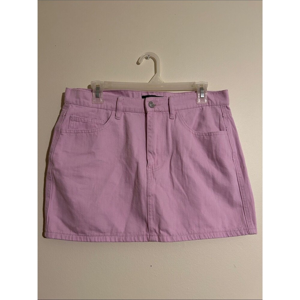 Forever 21 Pastel Pink lavender Denim Mini Skirt